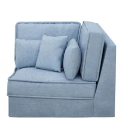 Metropolis Corner, washed cotton, ice blue