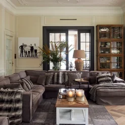 Metropolis Corner, washed cotton, natural