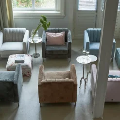 Miami Armchair, mouliné linen, fabulous flax