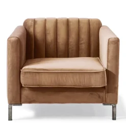 Miami Armchair, velvet caramel