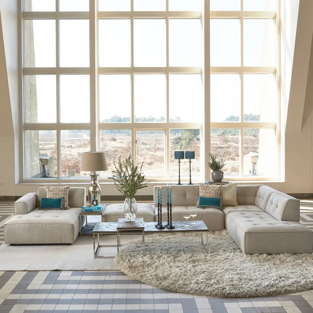 Modulaire Bank Brandon, Center XL, Celtic Weave, Chelsea Flax