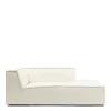 Modulaire Bank Chaise Longue Rechts The Jagger, Sparkling White, Copperfield Weave