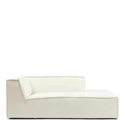 Modulaire Bank Chaise Longue Rechts The Jagger, Sparkling White, Copperfield Weave