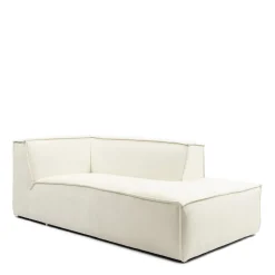 Modulaire Bank Chaise Longue Rechts The Jagger, Sparkling White, Copperfield Weave