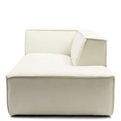 Modulaire Bank Chaise Longue Rechts The Jagger, Sparkling White, Copperfield Weave