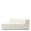 Modulaire Bank Chaise Longue Links The Jagger, Sparkling White, Copperfield Weave
