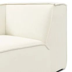 Modulaire Bank Chaise Longue Links The Jagger, Sparkling White, Copperfield Weave