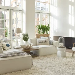 Modulaire Bank Hoek Rechts The Jagger, Sparkling White, Copperfield Weave