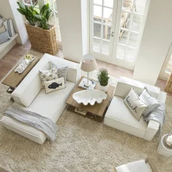 Modulaire Bank Hoek Rechts The Jagger, Sparkling White, Copperfield Weave