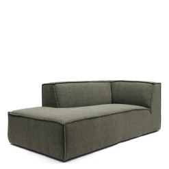 Modulaire Bank The Jagger, Chaise Longue Links, Pale Green