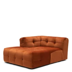 Modulaire Bank The Jones, Chaise Longue Links, Bombay Brown
