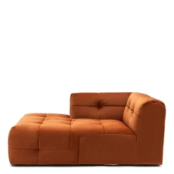 Modulaire Bank The Jones, Chaise Longue Links, Bombay Brown