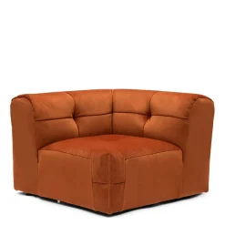 Modulaire Bank The Jones, Hoekelement Rechts, Bombay Brown