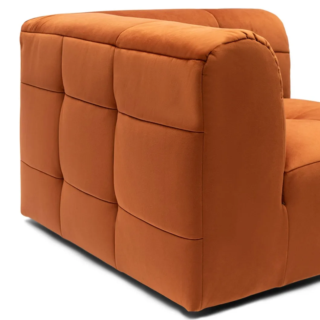 Modulaire Bank The Jones, Hoekelement Rechts, Bombay Brown