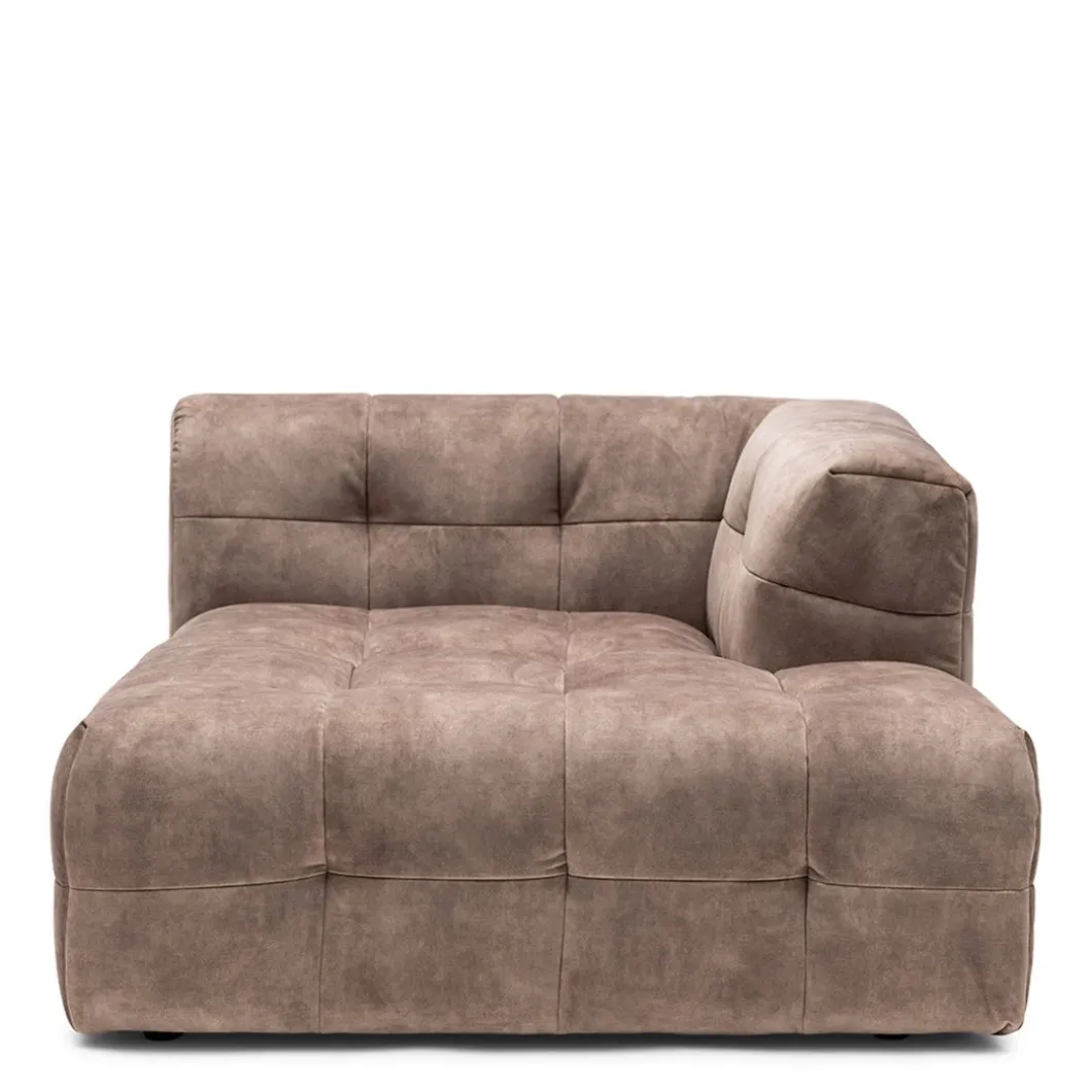 Modulaire Bank The Jones, Chaise Longue Rechts, Caffe Latte