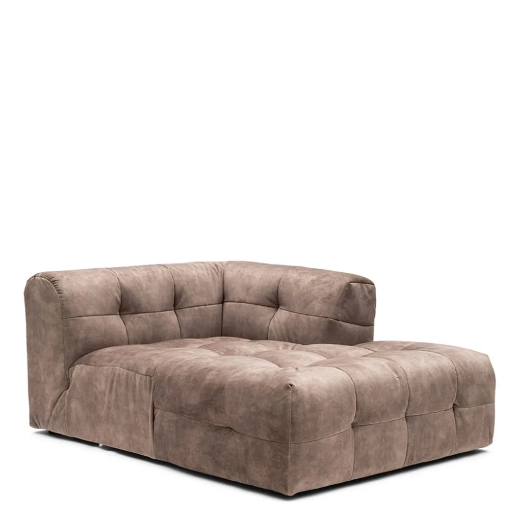 Modulaire Bank The Jones, Chaise Longue Rechts, Caffe Latte