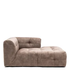 Modulaire Bank The Jones, Chaise Longue Rechts, Caffe Latte