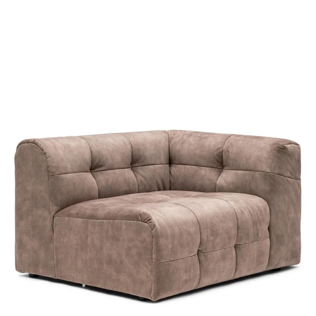 Modulaire Bank The Jones, Zitelement Arm Rechts, Caffe Latte