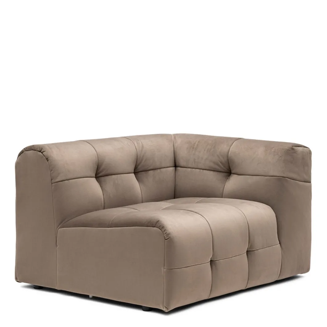 Modulaire Bank The Jones, Zitelement Arm Rechts, Rich Almond