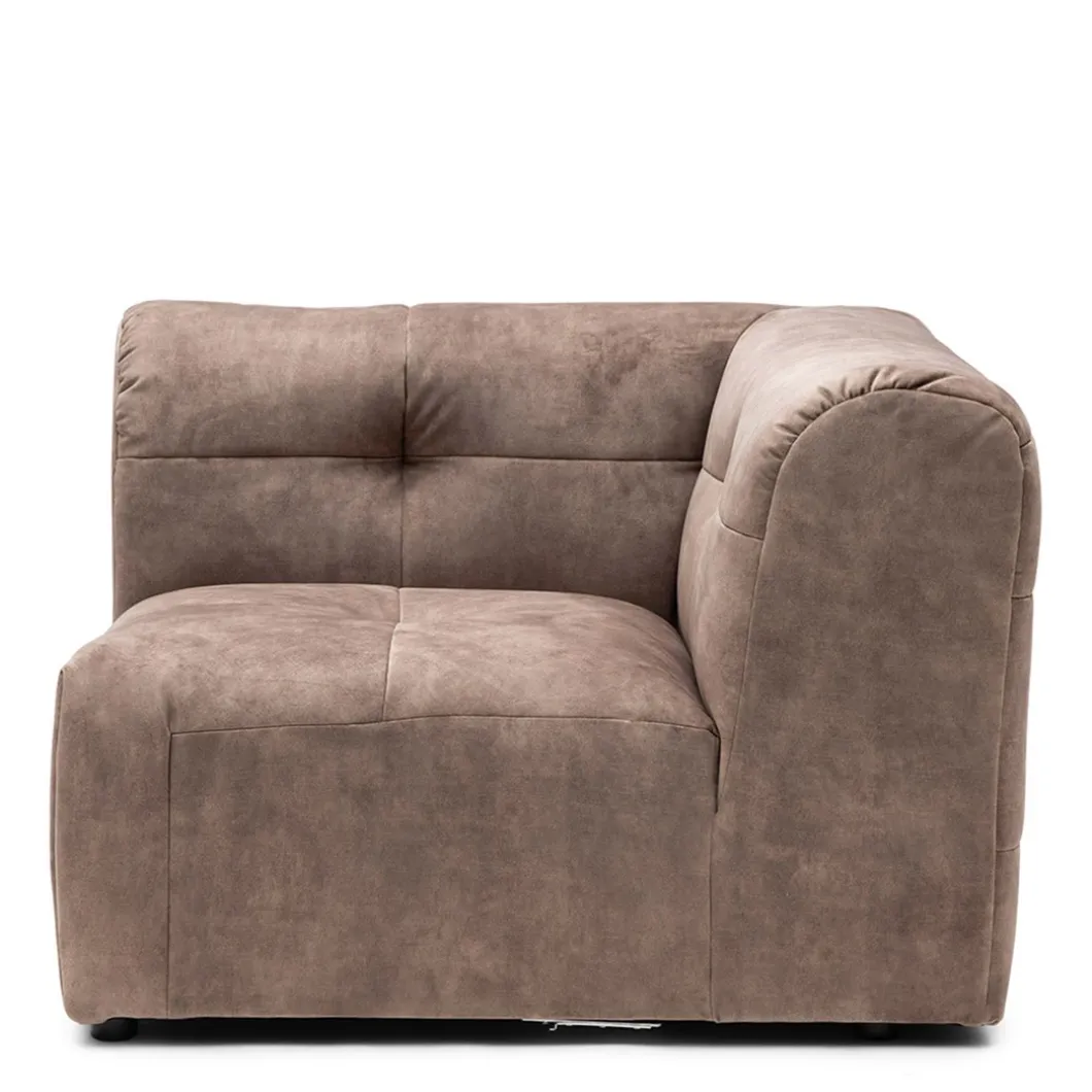 Modulaire Bank The Jones, Hoekelement Rechts, Caffe Latte