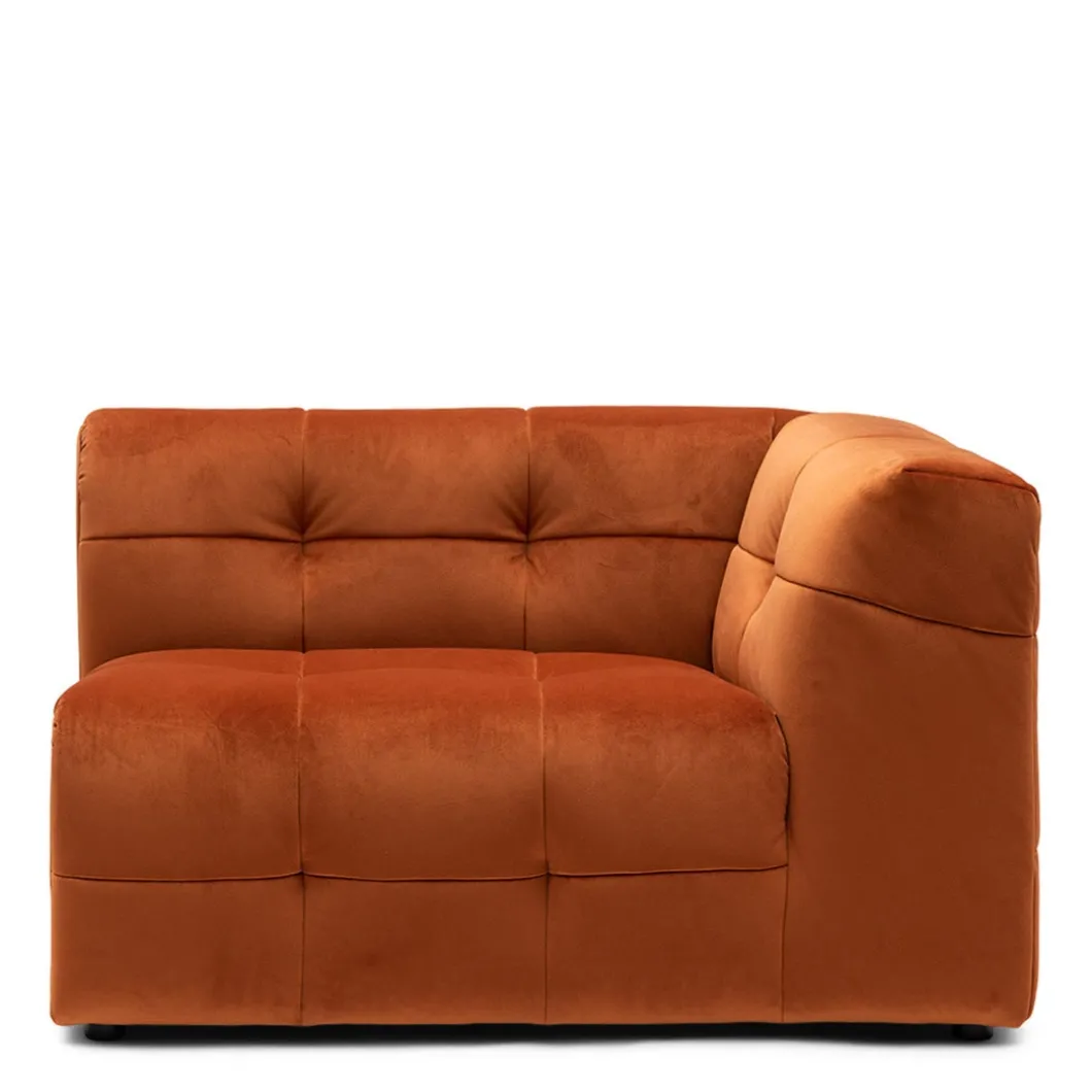 Modulaire Bank The Jones, Zitelement Arm Rechts, Bombay Brown