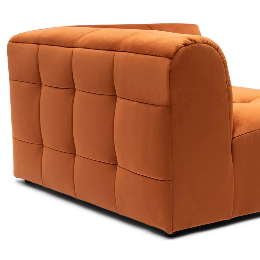 Modulaire Bank The Jones, Zitelement Arm Rechts, Bombay Brown