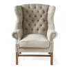Oorfauteuil Franklin Park, Flax, Linnen