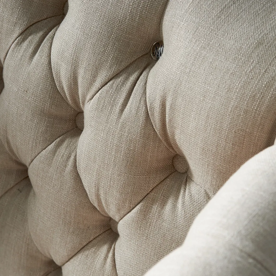 Oorfauteuil Franklin Park, Flax, Linnen