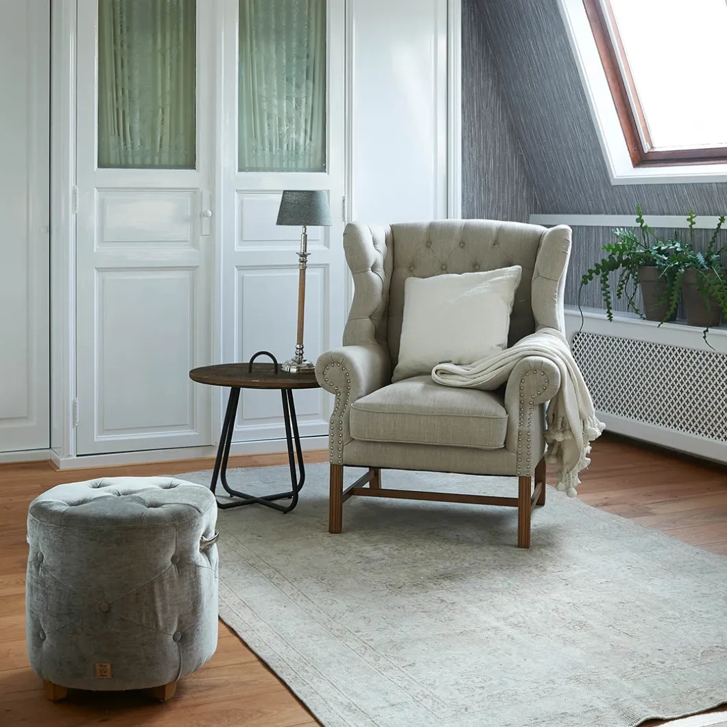 Oorfauteuil Franklin Park, Flax, Linnen