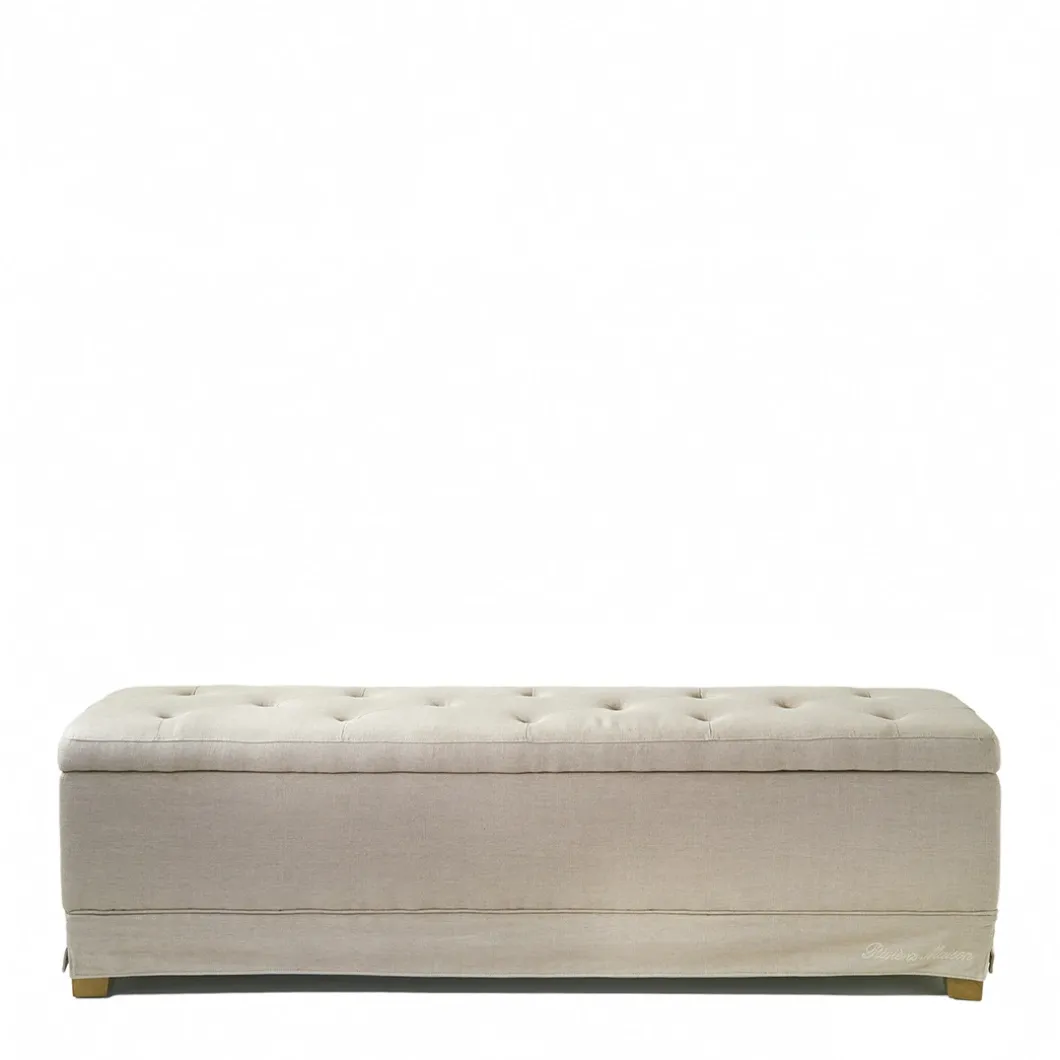 Opbergbank The Club Bench, Flax, Linnen
