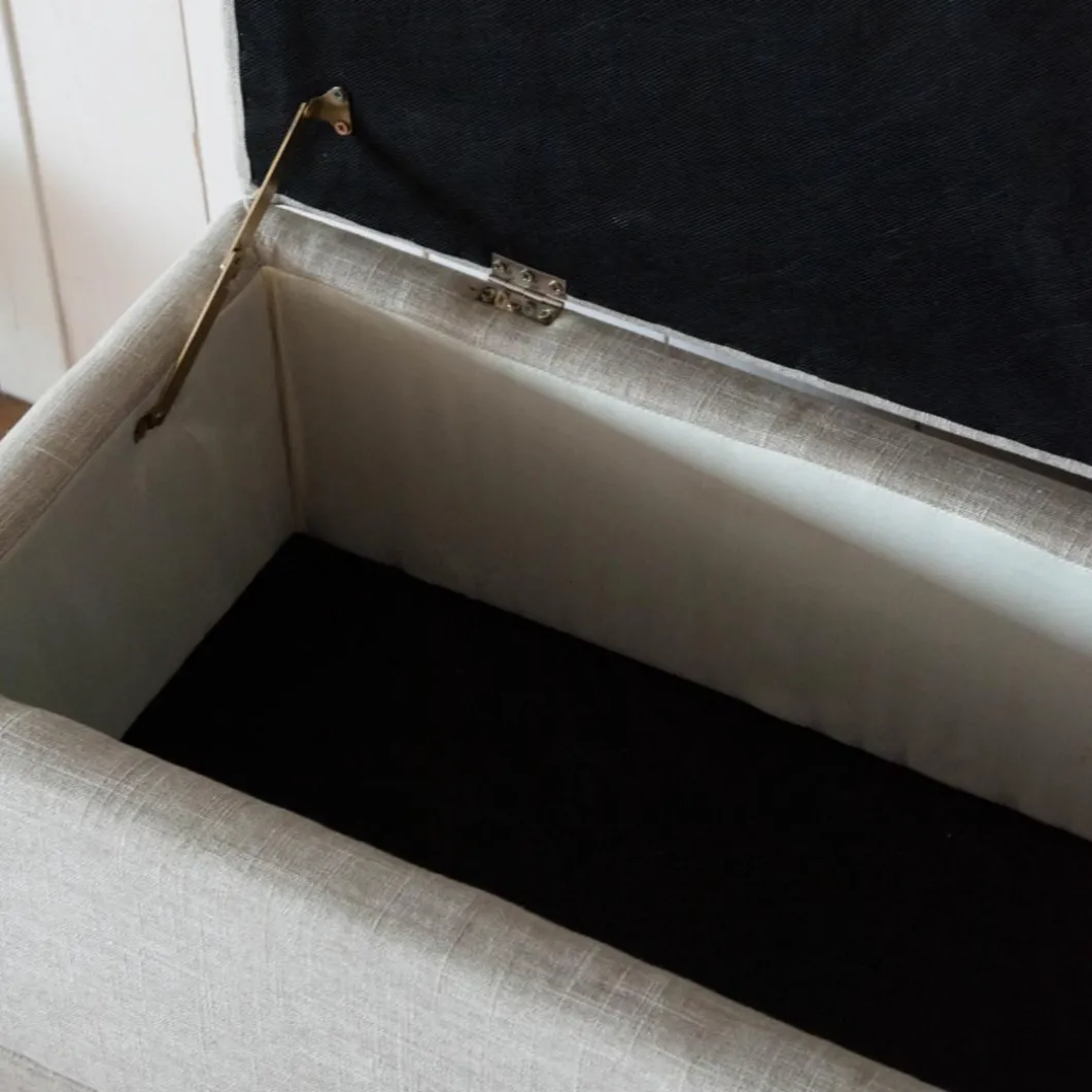 Opbergbank The Club Bench, Flax, Linnen