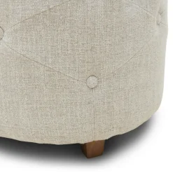 Poef Bowery, Antique White, Rich Tweed