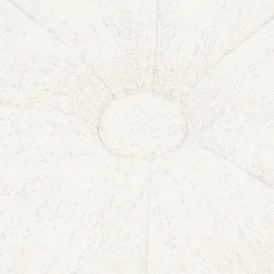 Poef Falcone, Antique White, Rich Tweed