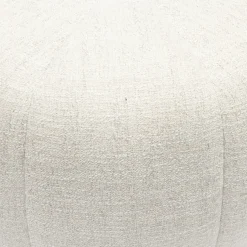Poef Falcone, Antique White, Rich Tweed