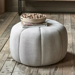 Poef Falcone, Fabulous Flax, Mouline Linnen