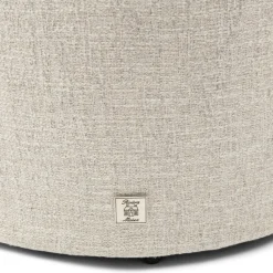 Poef Park Avenue, Antique White, Rich Tweed