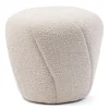 Poef Perruche, White Sand, Bouclé
