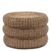 Poef Rustic Rattan Macaron