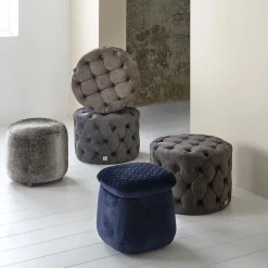 Poef Silver Creek, Grijs