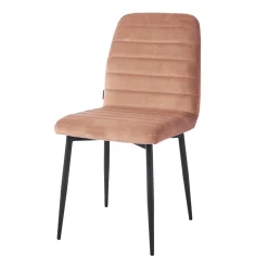 Rockefeller Dining Chair, velvet, blush