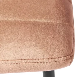 Rockefeller Dining Chair, velvet, blush