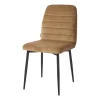 Rockefeller Dining Chair, velvet, cafe latte