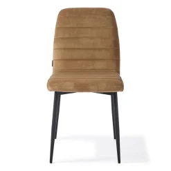 Rockefeller Dining Chair, velvet, cafe latte