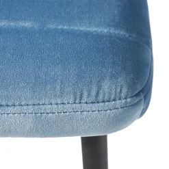 Rockefeller Dining Chair, velvet, ice blue