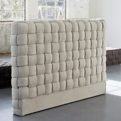 Room 48 Headboard, mouliné linen, fabulous flax