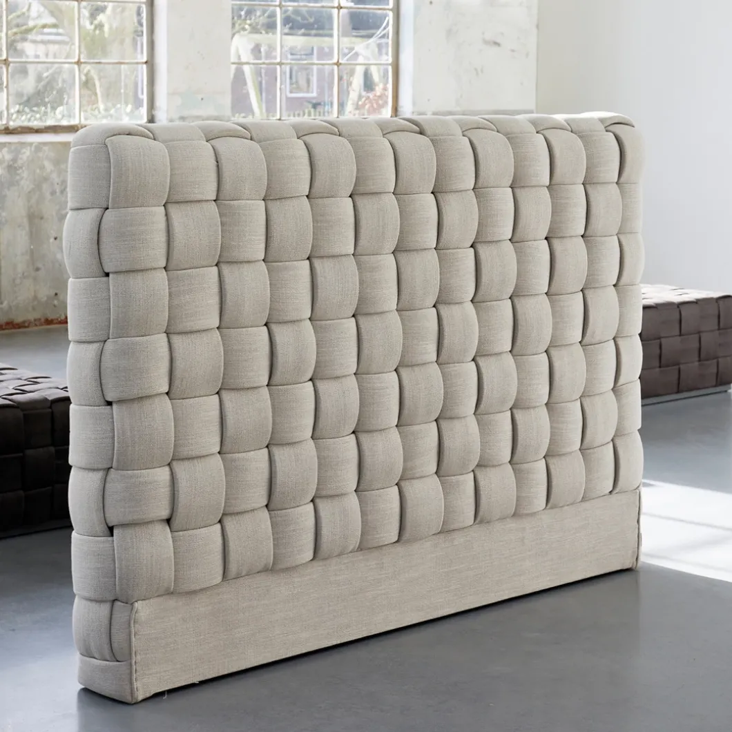 Room 48 Headboard, mouliné linen, fabulous flax