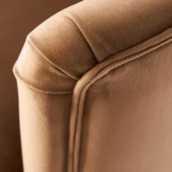 Rue Royale Armchair, velvet, caramel