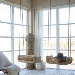 Rustic Rattan Outdoor Ibiza Swing