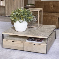 Salontafel Milan Parquet, 90x90