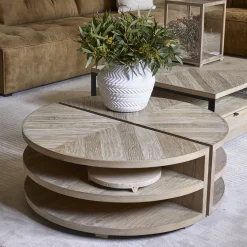 Salontafel Milan Parquet, Ø90